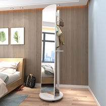 Coat rack with mirror Floor-to-ceiling bedroom shoe cabinet with hanger Double pole with full-length mirror Shoe cabinet hanger one