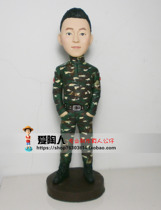 Bayi gift to send boyfriend military camouflage doll custom comrades-in-arms gift souvenirs to make real portrait
