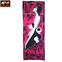 Batik painting Guizhou Miao handmade batik ethnic characteristic batik decorative wall hanging mothers love 105*42CM