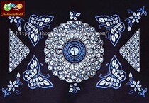 Tie-dyed tablecloth Guizhou Anshun Miao tie-dyed long tablecloth tea table cloth tablecloth 120cm * 170cm