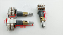 12 type double double potentiometer B50K handle length 28MM flower B50K hole foot mounting hole 9MM