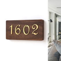 Brass house number number number retro Nordic copper high-grade personality pure copper listing