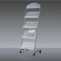 Del 9307 landing magazine shelf newspaper rack iron color page advertising materials display rack
