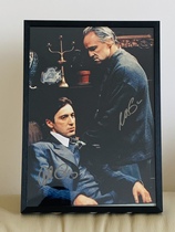 Godfather Godfather Marlon Brando Paxino Al Pacnio Signature photo attached photo frame