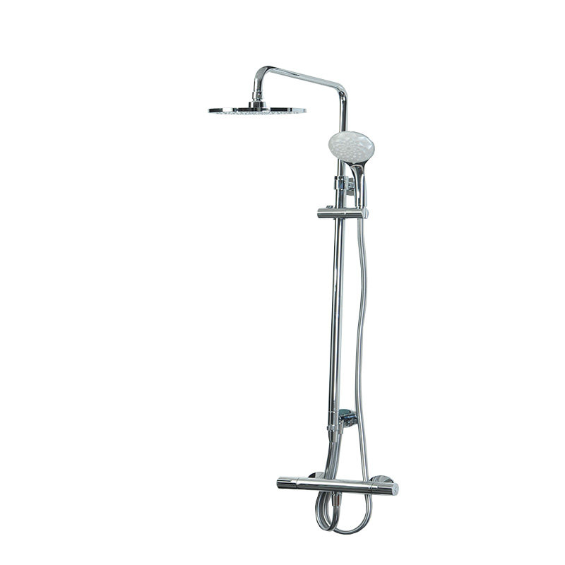Kohler K-45352T-C9-CP Qi Yue constant temperature double rain shower column set rain shower tap