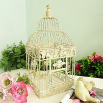 Iron Birdcage Birdcage lantern decoration bird cage large props bird utensils flower cage