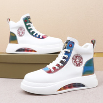 High helper shoes Mens 2022 Spring new Han version Thick Bottom Air Cushion Shoes Sports Casual help with Embroidery Inside