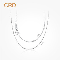 CRD Creidi PT950 platinum necklace womens o-word starry white gold necklace wild clavicle chain with pendant