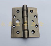 Anti-theft door Class A flat hinge stainless steel weighted bearing silent bamboo 5 inch integrated boutique large hinge