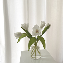 ins Nordic home soft decoration Cafe bed and breakfast decoration Wild table simulation flower decoration Tulip desk