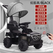 Childrens electric car Mercedes-Benz car charging remote control stroller childrens four-wheel trolley can sit on human baby toy car