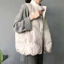 2021 autumn and winter New down cotton vest vest female foreign fashion Korean loose Joker padded padded jacket
