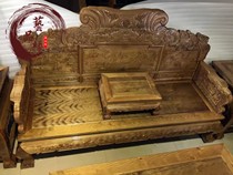 Log Sichuan Jinsiannan small leaves Jinnan thirteen sofas eleven wardrobe ornaments tea table antique furniture