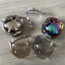 Spot Taiwan made bell black bean retro three-quarter helmet universal with flip bracket helmet bubble lens