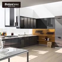 Boloni custom kitchen overall cabinet beautiful modern combination cabinet storage custom prepaid Brazil