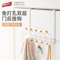 (Live room vertical reduction)Tai Li door rear hook hanger Bedroom door hanger clothes wall storage artifact
