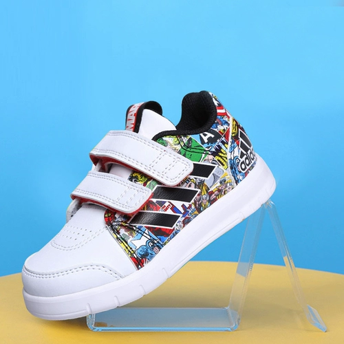 [Распродажа] Didas Adidas Детская обувь Весна и осень Новая детская спортивная обувь на липучке для младенцев Повседневная