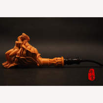 New Turkish master H COR sepiolite pipe carved figure pipe signature bucket special material