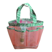 Bathroom containing bag bathing basket mesh portable washing bag swimming bath basket foldable fitness bathing bag