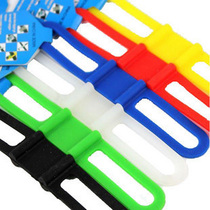 Bicycle accessories universal lamp holder lamp holder high elastic silicone multifunctional strap portable lamp holder flashlight fixed