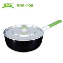 Brothers BRS-P26 foldable single pot aluminum alloy non-stick portable camping outdoor wok Soup Pot cookware