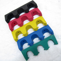 Three holes rubber strip against the wall of billiard club rod holder 3 holes rod holder rod holder billiard room club placement