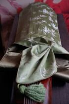 Qingzhu green brocade guqin cover non-sac