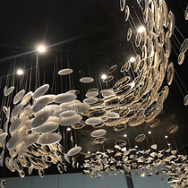 Milan exhibition new hemispherical matte white egg-shaped gold sales department aisle stairs jewelry store art air charm