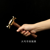 18K small gold hammer start work hammer start Daji brass hammer gold-plated gold egg hammer harvest House Hammer Town House evil spirits