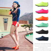 Diving socks beach shoes socks snorkeling shoes surfing quick-drying non-slip hot spring soft-soled waterproof female cut swimming shoes