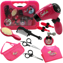 Childrens house toy set hair dryer hairdresser hairdresser girl beauty salon hairdressing tool girl