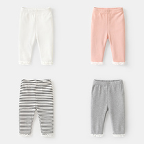 Baby clothes girl 90% beats bottom pants long pants spring clothing spring autumn children female babies young children Y7484