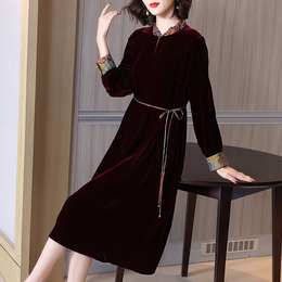 The new high-end 2022 big-name women's clothing big-name lady temperament mother improved cheongsam