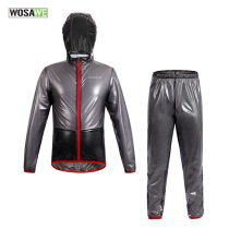 Cross-border Wosawe Mountain Highway Car Cycling Long Sleeve Cycling Rain Clothes Clothes Transparent Rainjacket