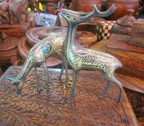 Pakistani handicrafts Couple deer bronze New products Special gift promotion Home decoration
