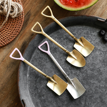 CT Nordic ins stainless steel matte restaurant Home ice cream coffee fruit cake dessert spoon