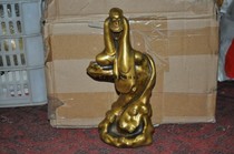 Buddha statue Dharma back incense stove back incense bronze Buddha statue ornaments religious supplies ornaments