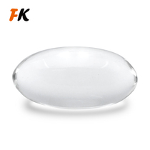 Glass anal egg 60mm oversized overweight solid anal vaginal exercise crystal ball transparent posterior anal plug for adults