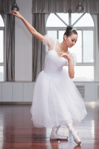 Ballet dress adult bubble sleeve ballet Sky Lake white gauze dress dress dress tutu dress
