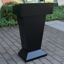 Stainless steel podium podium table welcome desk black reception desk