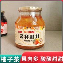 Original imported honey grapefruit passion fruit tea 1kg Korean imported jam soaked in water for fruit-flavored milk tea