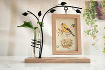 Creative photo frame 6 inch Nordic Valentines Day table childrens cute office birthday gift wooden iron frame