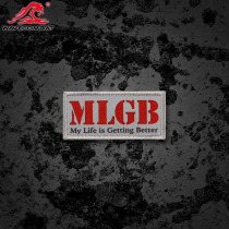 Wave Junts My Life is Getting Better Ultra Fine Magic Sticker Morale Badge