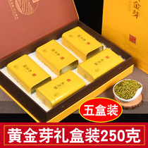 Golden Bud Tea 2021 New Tea Mingqian Green Tea Spring Tea Authentic Anji Specialty White Tea Gift Boxed 250g