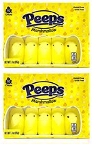 Easter Peeps Marshmallow Yellow Chicks Candy Basket