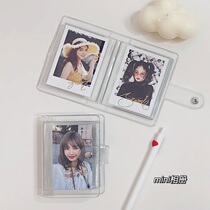  Korea ins simple transparent album 3 inch postcard Polaroid star photo small card storage book star chasing girl