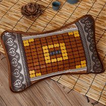 Cool pillow core one dress Sleeping Bamboo Block Pillow Single Hard Pillow Summer Dorm Room Old cervical spine Hard-to-head tea stalk