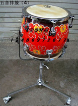 Baby Piano House Five-tone row drum No 4 row drum Red drum National percussion instrument five-tone drum