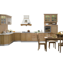 Gold Kitchen Cabinet Positano(Solid wood 3 1 package)