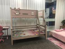  Tinglan Island childrens high and low bed Girl mother bed Princess dream solid wood bed free mattress-limited to purchase in the store